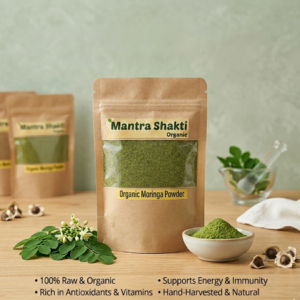 Organic Moringa Powder MantraShakti – 100% Pure Superfood for Immunity & Energy (100g)