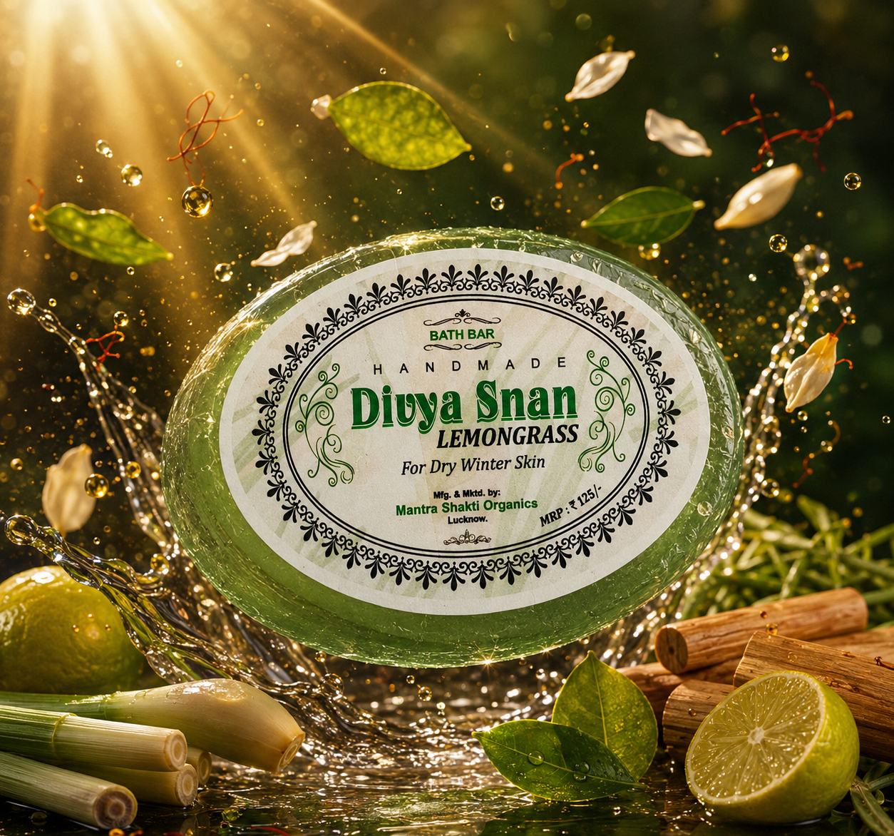 Divya Snan Lemongrass Bath Bar